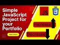 How to Build a Counter App with HTML, CSS & JAVASCRIPT