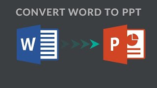 How to convert word document into power pint slides