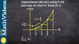 How to use left hand riemann sum approximation