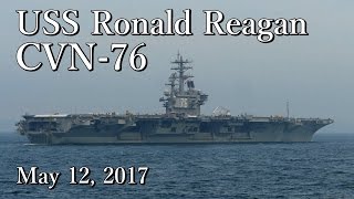 【CVN-76】米海軍空母ロナルド・レーガン USS Ronald Reagan in Uraga Channel【May 12, 2017】