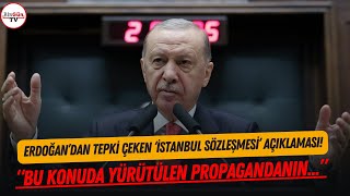 Erdoğan'a göre İstanbul Sözleşmesi'nden çekilmenin menfi etkisi olmamış! İşte tepki çeken konuşması