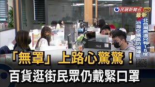 室內口罩解禁 百貨逛街民眾口罩戴緊緊－民視台語新聞