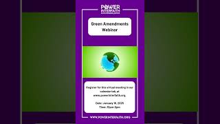 Green Amendment Webinar; January 16th 2025