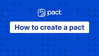 How to create a pact