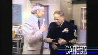 Mad Johnny Carson Tracks Down Don Rickles on Set of "CPO Sharkey" on Johnny Carson's Tonight Show