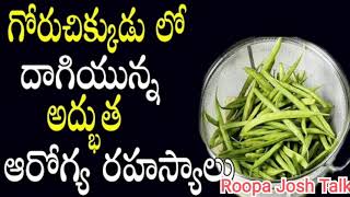 Uses Of Goru Chikkudu Kaya || Benefits Of Best Fiber Food || Roopa Josh Talk 👍👍👍