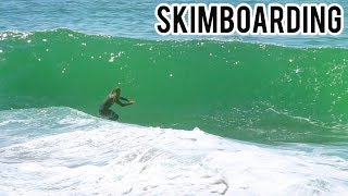 Austin Keen -  Skimboarding Wedge Wave in Laguna Beach