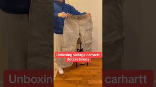 Unboxing vintage carhartt double knees #vintage #carhartt #doubleknees #vintageclothing #fyp #viral