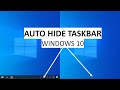 Cara Menyembunyikan Taskbar Windows 10 secara Otomatis | Tutorial Windows 10