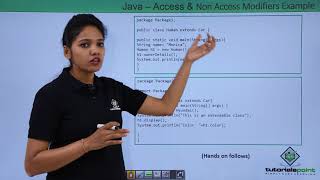 Java - Access & Non Access Modifier Example
