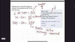 GCSE Statistics: The Random Response Method