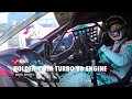 Craig Lowndes drives the Holden V6 Twin Turbo Supercar engine at full noise