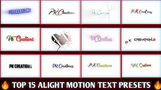Level Up Your Videos with Alight Motion Text Effect Presets!