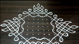 15-1dots melikala muggulu| 15 dots kambi kolam|15 dots Sikku kolam|15 dots Neli kolam|Chukkala muggu