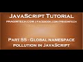 Global namespace pollution in JavaScript
