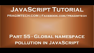 Global namespace pollution in JavaScript