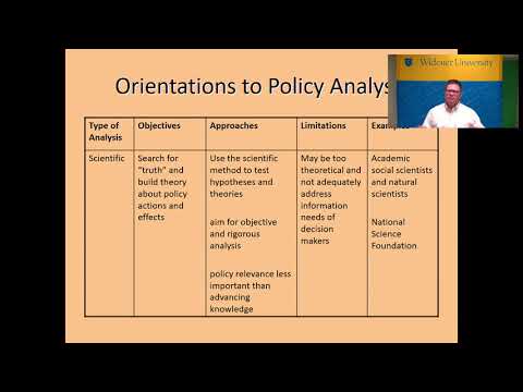 How do you analyze a policy?