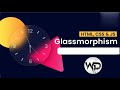Glass morphism analog clock | Frosted glass making with html, css &. Js