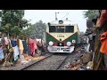 kolkata shantytown along active rail tracks