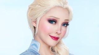 Disney's Frozen - Elsa Transformation 겨울왕국 엘사 커버 메이크업