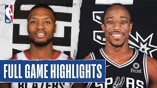 TRAIL BLAZERS at SPURS | FULL GAME HIGHLIGHTS | October 28, 2019