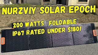 200 Watts For Under $200 Nurzviy SolarEpoch Foldable Solar Panels