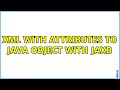 xml with attributes to java object with jaxb