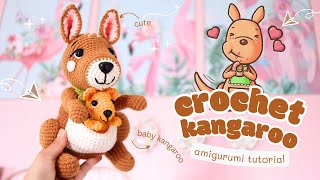 🦘 Kangaroo Crochet Amigurumi Tutorial | Free Pattern | Ganchillo Canguro