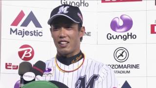 2017年7月17日 千葉ロッテ・加藤選手ヒーローインタビュー