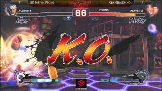 CC2013 AE2012 EXHIB   EG Justin Wong RAN) vs QANBA Dakou (RAN)