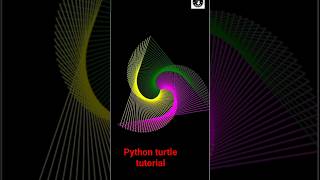 python turtle code| beautiful design using python pydroid 3 app | python tutorial #programming