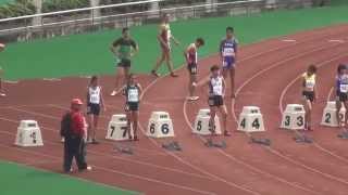 20150316135656 2015年世界中學生田徑錦標賽選拔賽女子組100公尺跨欄第3組。