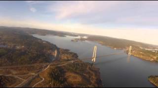 Högakustenbron tur och retur.