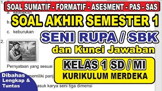 Latihan Soal Sumatif Akhir Semester 1 Seni rupa Kelas 1 SD/MI Kurikulum Merdeka dan Kunci Jawaban