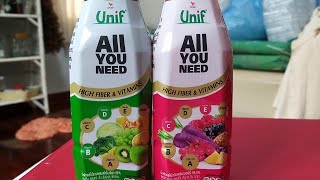 รีวิว unif all you need (ยูนิต น้ำผักผลไม้รวม)