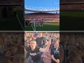 Watch the roar from the crowd against Manchester United