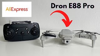 DRON E88 PRO UNBOXING y PRUEBA DE VUELO ¿VALE LA PENA por 25€? 🔥 (AliExpress)