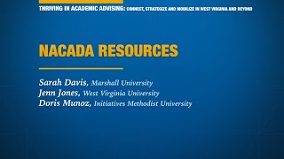 Thriving in Academic Advising: NACADA Resources