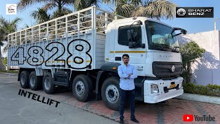 BharatBenz 4828 Intellift BS-6 Truck Review | 16 Wheel Sleeper...🔥