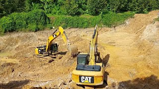 2 ค่ายดัง 3 คัน แรงไม่เหมือนกัน CAT 320 D2 CAT320 D2GC KOBELCO SJ200 รุ่น 10