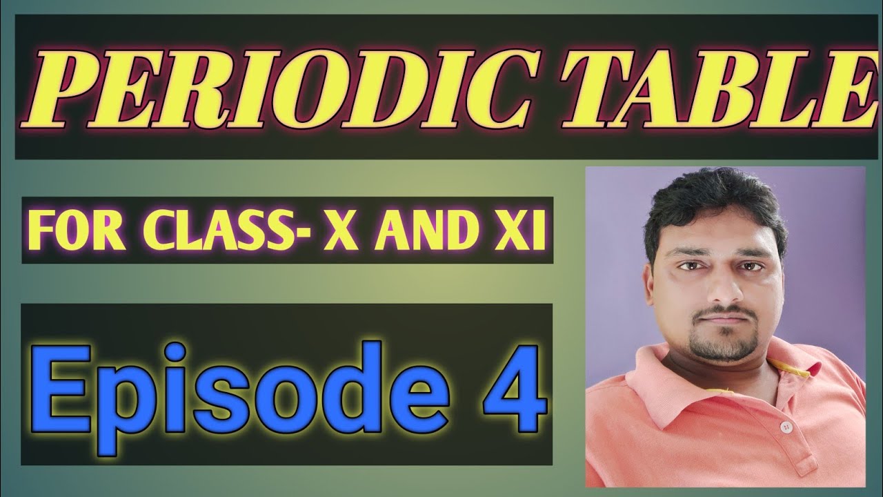 Periodictable 4 Md Chemistry Tutorial Youtube