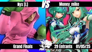 RVA Smash 159 | Nyx [L] (Steve/Little Mac) vs Money_mike (Pyra/Mythra) | GRAND FINALS | 29 Entrants