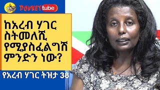 ከአረብ ሀገር ስትመለሺ የሚያስፈልግሽ ምንድን ነው? YE FRE TIZITA EP  37  DONKEY TUBE  ETHIOPIAN COMEDY FREHIWOT