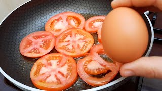 Take Tomato and Make This Delicious Quick Easy Skillet Recipe 5min ‼️ Tomato \u0026 Egg Recipe Breakfast