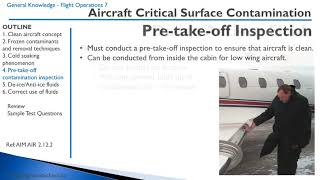 Flight Operations 7 - Critical Surface Contamination