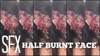 SFX TUTORIAL: HALF BURNT FACE (EASY) | MARIAH MCLEAN