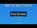 How to find and keep track of emails in a variety of ways in the Mail App for Mac.