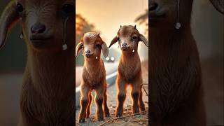 Sad story of two goat kids #emotional #goat #humanity #shortsfeed #cow #animals #goatlovers #sad #ai