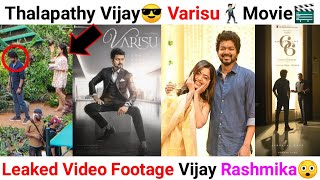 Thalapathy Vijay😎 Leaked Video from Varisu movie  Rashmika, Sarathkumar, Yogi Babu & Prabhu #shorts
