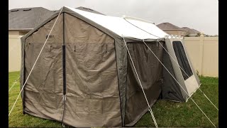 Kodiak Canvas Cabin Tent (6133) with Wall Enclosure Rain Performance